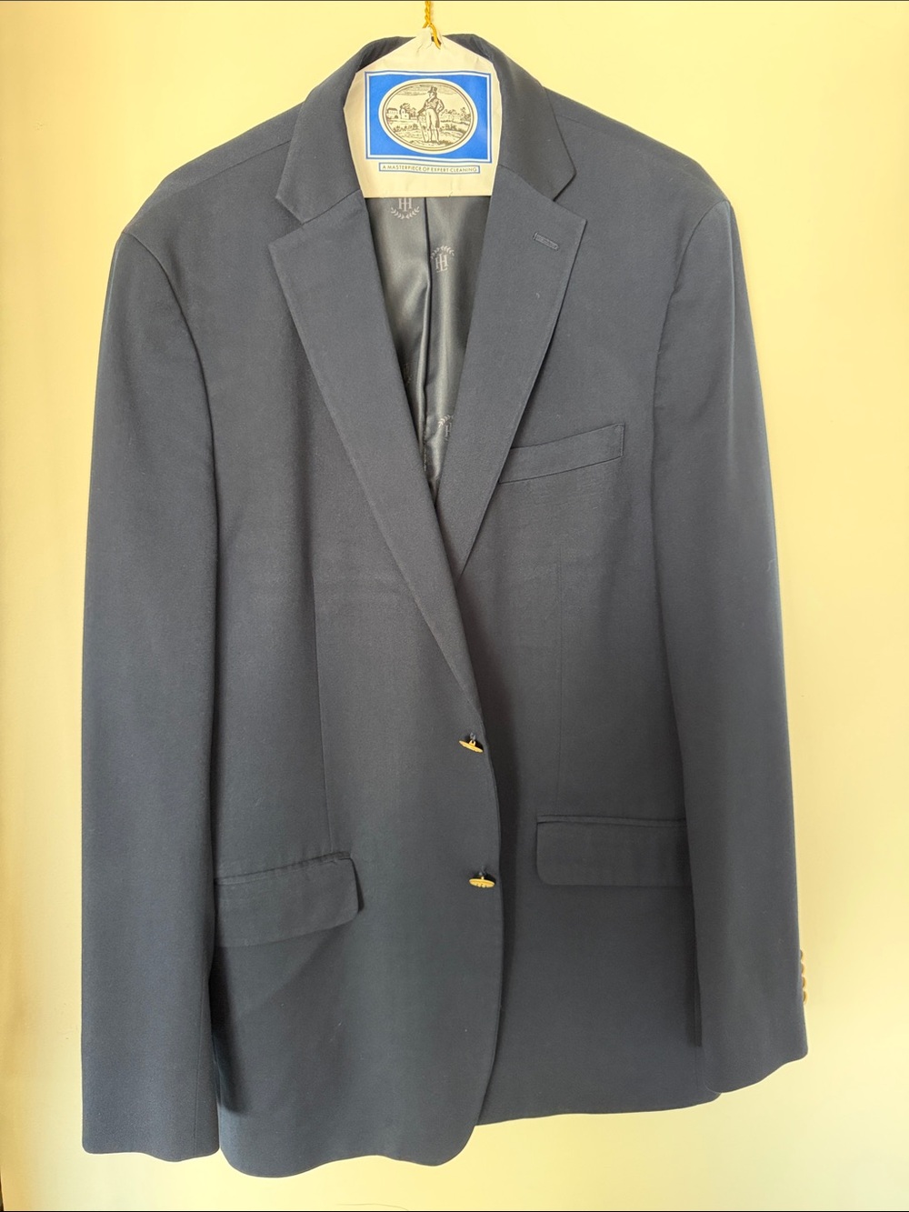 Tommy Hilfiger Navy Blazer with Gold Buttons 44L
